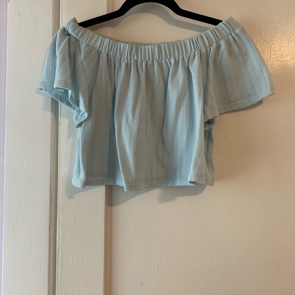 Off the shoulder crop top